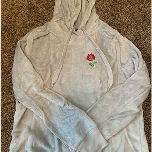 Gently used Rose fuzzy sweatshirt